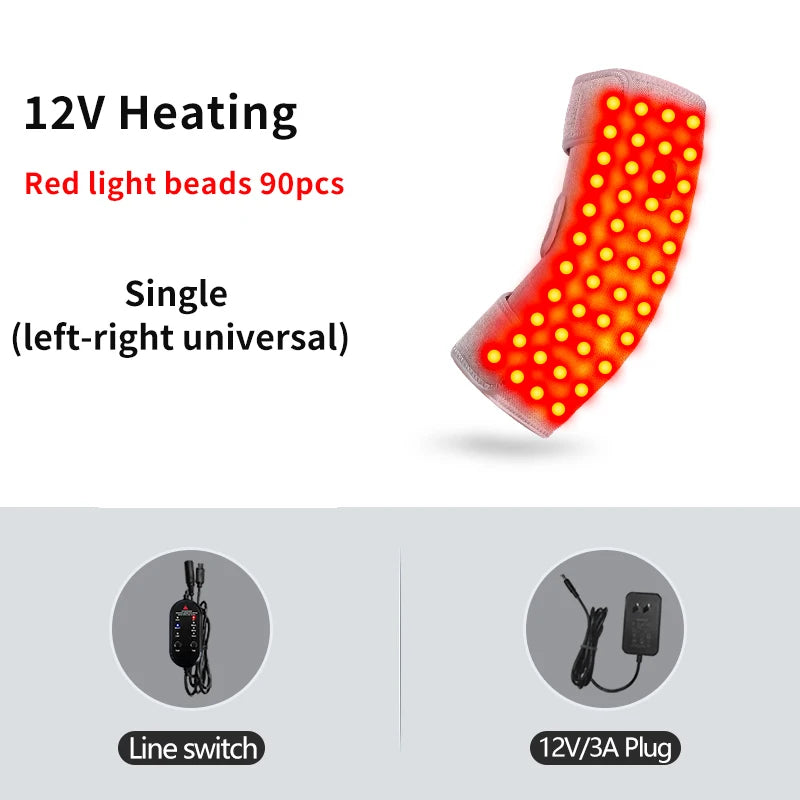 Red Light Therapy Elbow Sleeve – Heat & Massage Joint Pain Relief