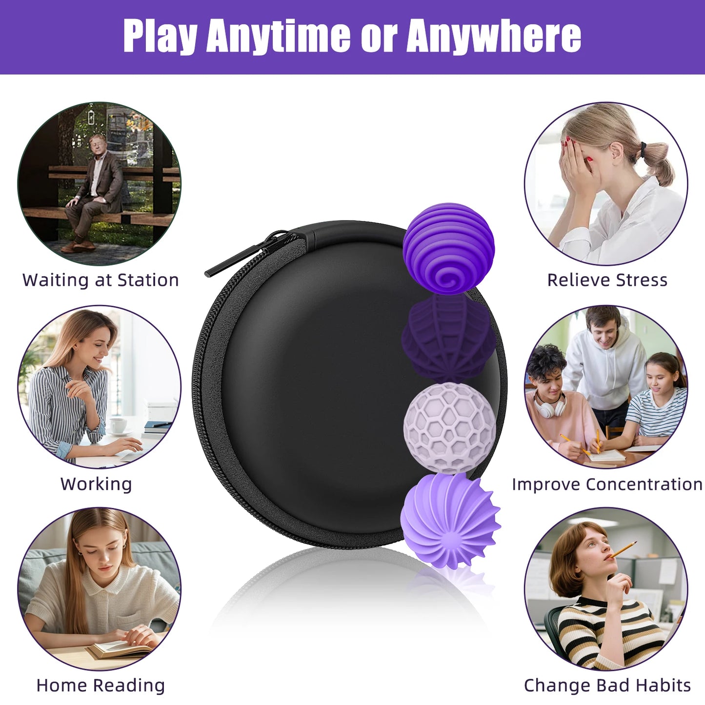 Magnetic Sensory Fidget Balls – Stress Relief & Anxiety Toy