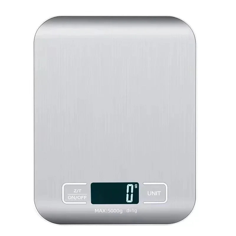 Digital Kitchen Scale 5kg/1g – LED Stainless Steel Food & Jewelry