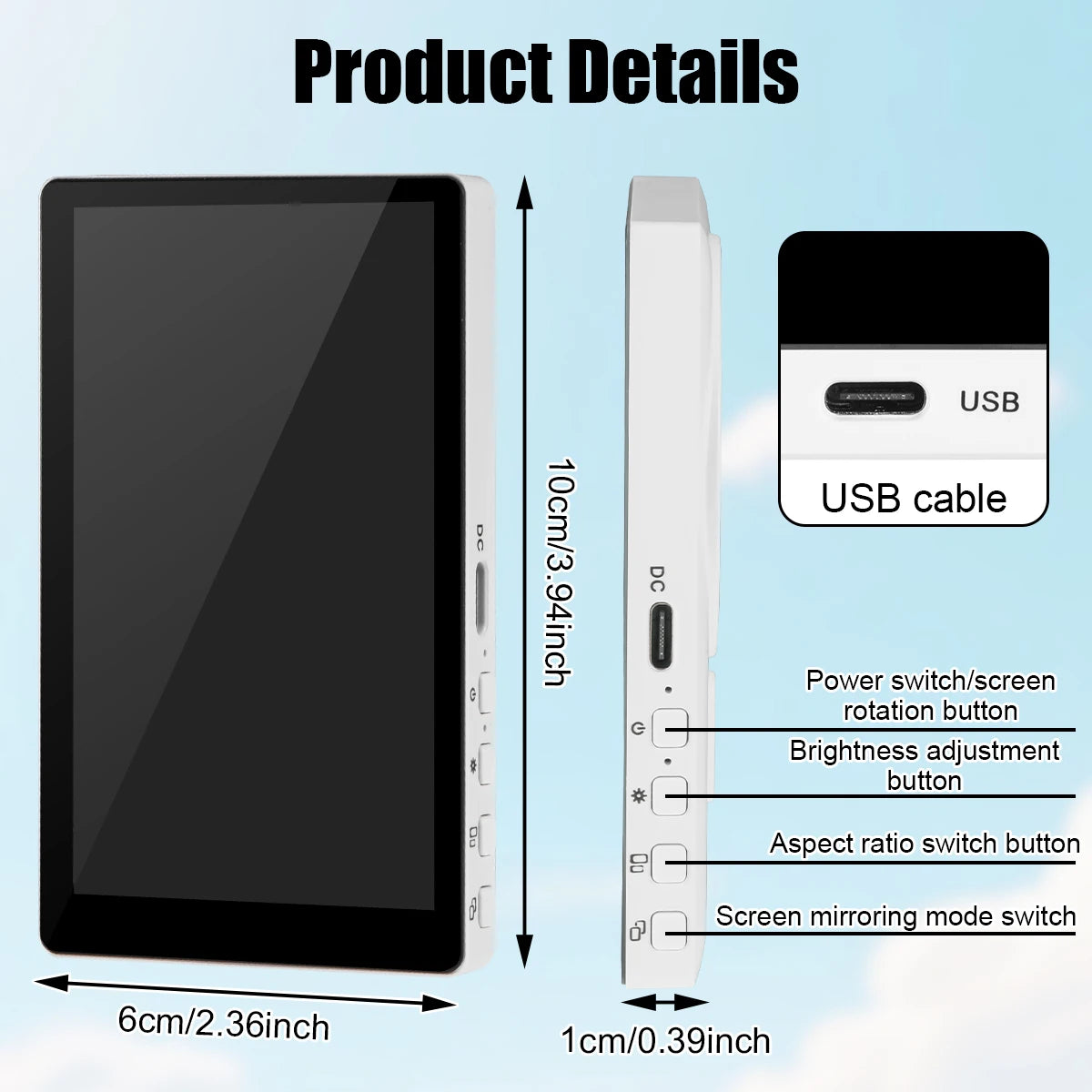 Wireless Selfie Monitor & Vlog Phone Mount – WiFi Bluetooth