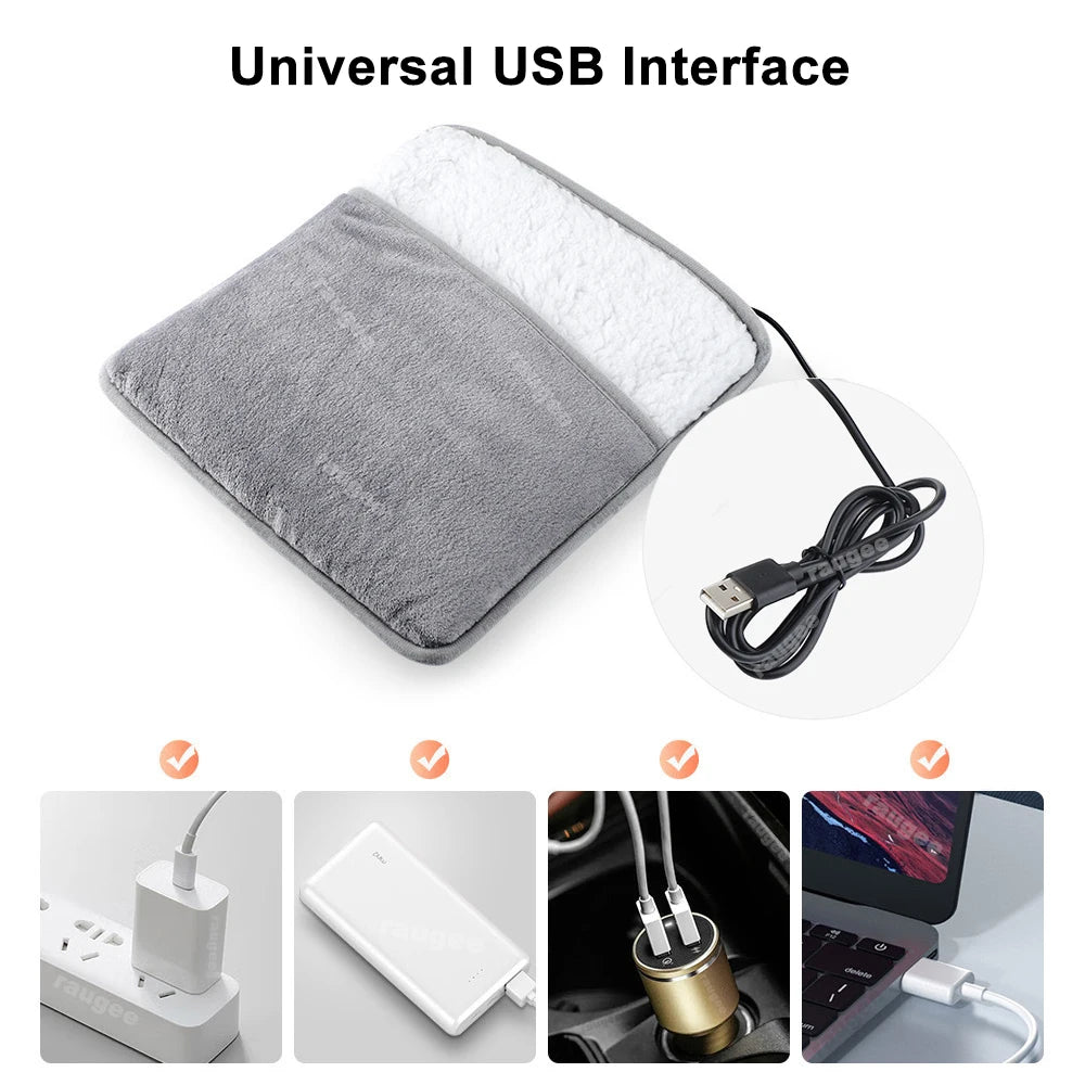 USB Electric Foot Warmer Mat – Portable Winter Foot Heater