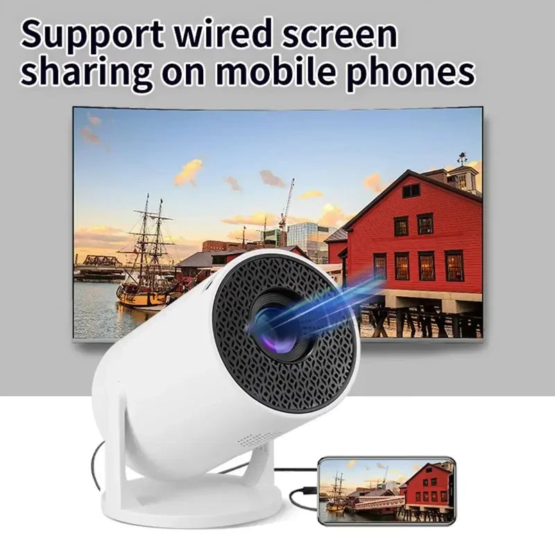 HY300 4K Projector Android 11 WiFi6 290ANSI Portable Outdoor Cinema