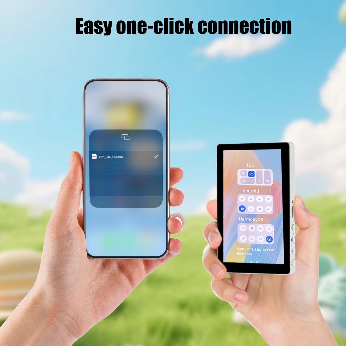 Wireless Selfie Monitor & Vlog Phone Mount – WiFi Bluetooth