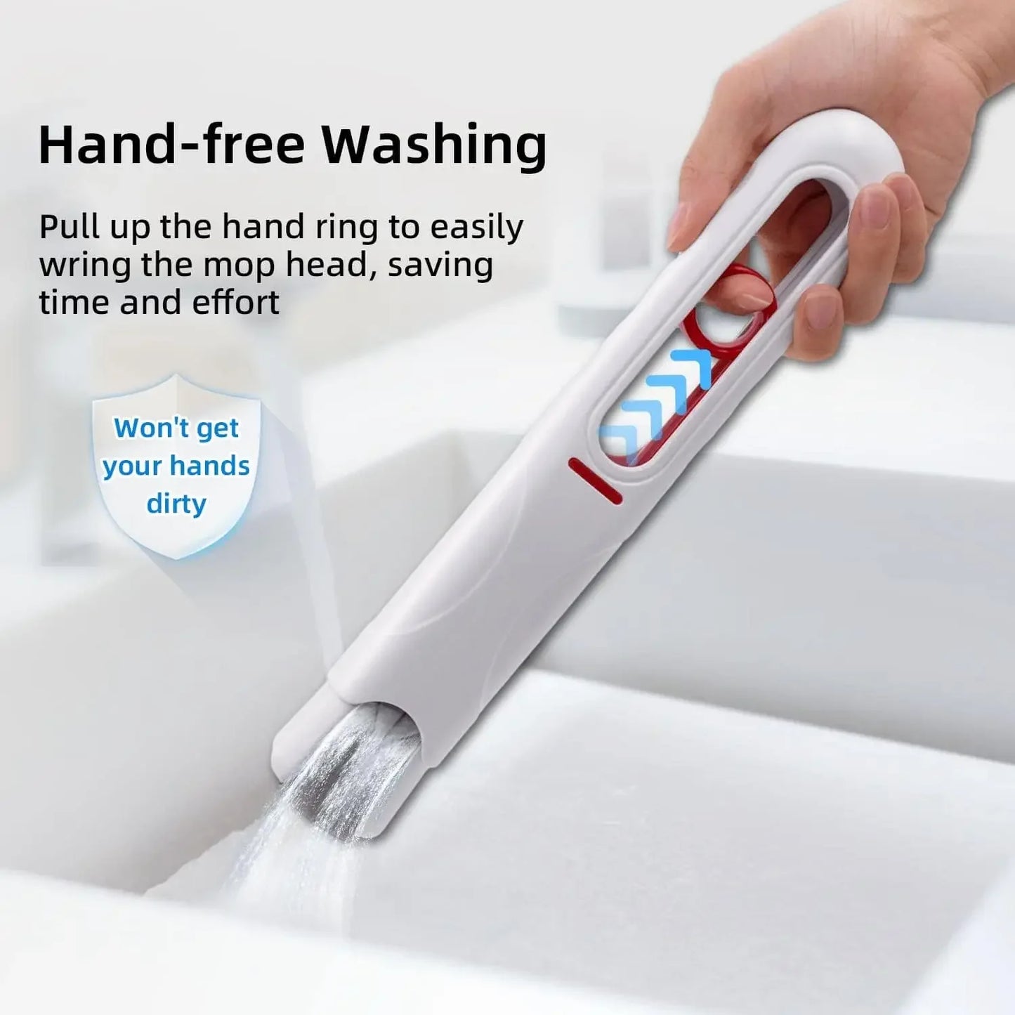 Mini Handheld Mop – Self-Squeezing Floor & Desk Cleaner