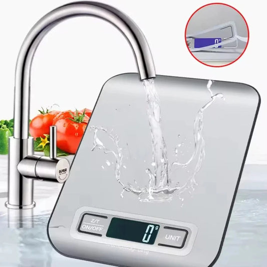 Digital Kitchen Scale 5kg/1g – LED Stainless Steel Food & Jewelry