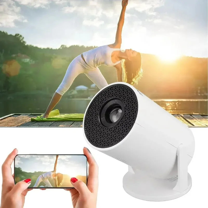 HY300 4K Projector Android 11 WiFi6 290ANSI Portable Outdoor Cinema