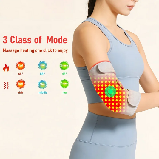 Red Light Therapy Elbow Sleeve – Heat & Massage Joint Pain Relief