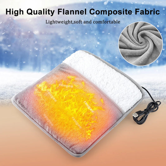 USB Electric Foot Warmer Mat – Portable Winter Foot Heater