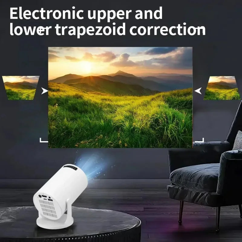 HY300 4K Projector Android 11 WiFi6 290ANSI Portable Outdoor Cinema