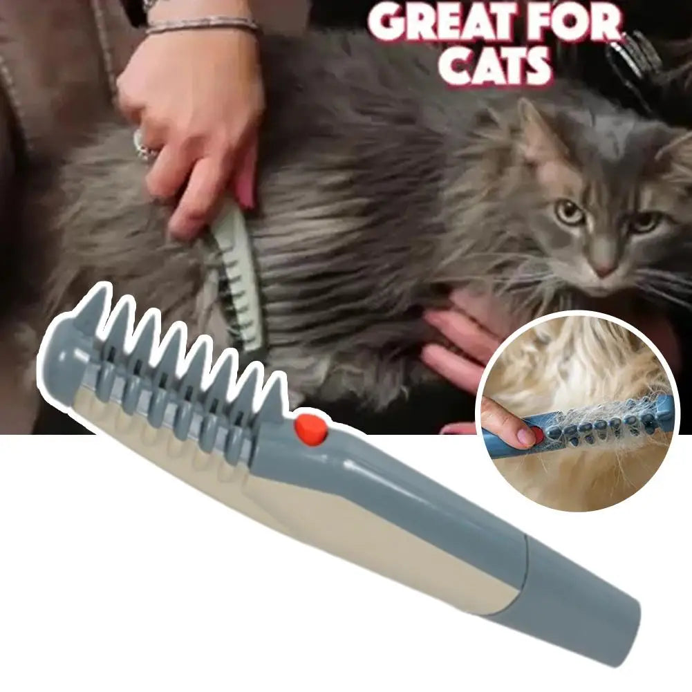Electric Pet Grooming Comb for Dogs & Cats – Tangle & Mat Remover